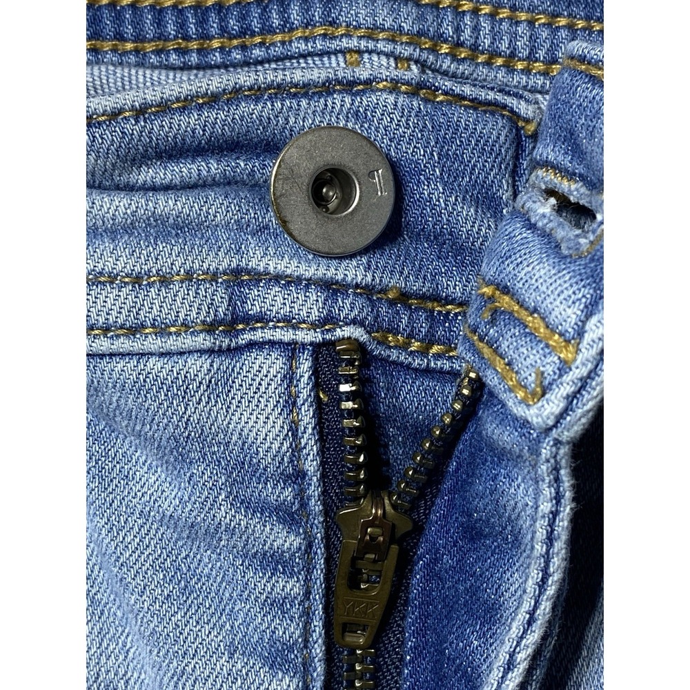 Pilcro Anthropologie Womens 27 Slim Boyfriend Jeans Distressed Light Wash - Picture 1 of 12